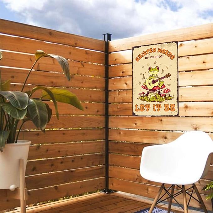 Funny Metal Signs Whisper Words Of Wisdom Let It Be Vintage Tin Sign Retro Wall Decor for Home Office Farmhouse Yard Garden Shop Cafe 8×12 Inches - Image 6