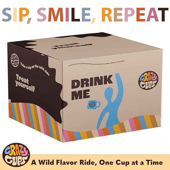 Crazy Cups Fall Coffee Pods Variety Pack for Keurig K Cup Coffee Maker, Seasonal Favorites Fall Blend Sampler, 50 Count