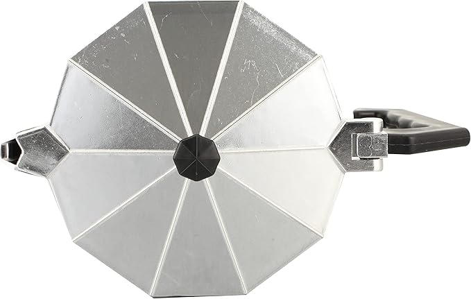 J&V TEXTILES Stovetop Espresso and Coffee Maker, Moka Pot for Classic Italian and Cuban Café Brewing, Cafeteria, (6-Cup)