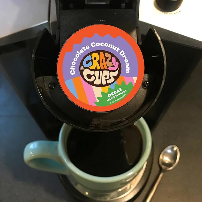 Flavored Decaf Coffee Pods Variety Pack, Great Mix of Decaffeinated Coffee Pods Compatible with all Keurig K Cups Brewers, 40 Count Bulk Pack