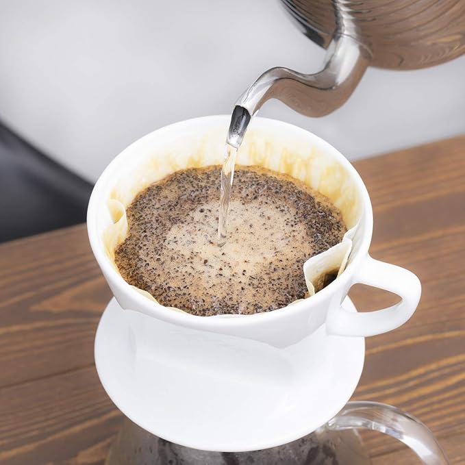 Kalita #13127 Coffee Filter, FP102 Filter Paper, For 2-4 People, 100 Sheets, White
