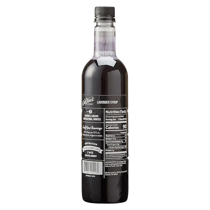DaVinci Gourmet Lavender Syrup, Natural, 25.4 Fluid Ounces (Pack of 1)