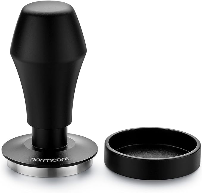 Normcore Coffee Tamper 57mm, Spring-loaded Tamper V4, Barista Espresso Tamper Flat Base with 15lb / 25lb / 30lbs Springs, Anodized Aluminum Handle and Stand, Fits Ascaso Lelit 57mm portafilters - Image 2