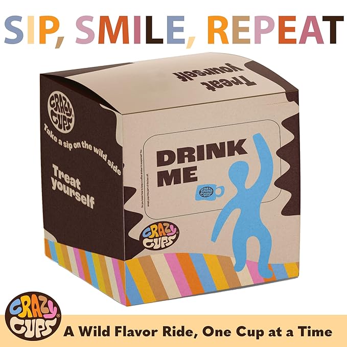 Crazy Cups Fall Coffee Pods Variety Pack for Keurig K Cup Coffee Maker, Seasonal Favorites Fall Blend Sampler, 30 Count