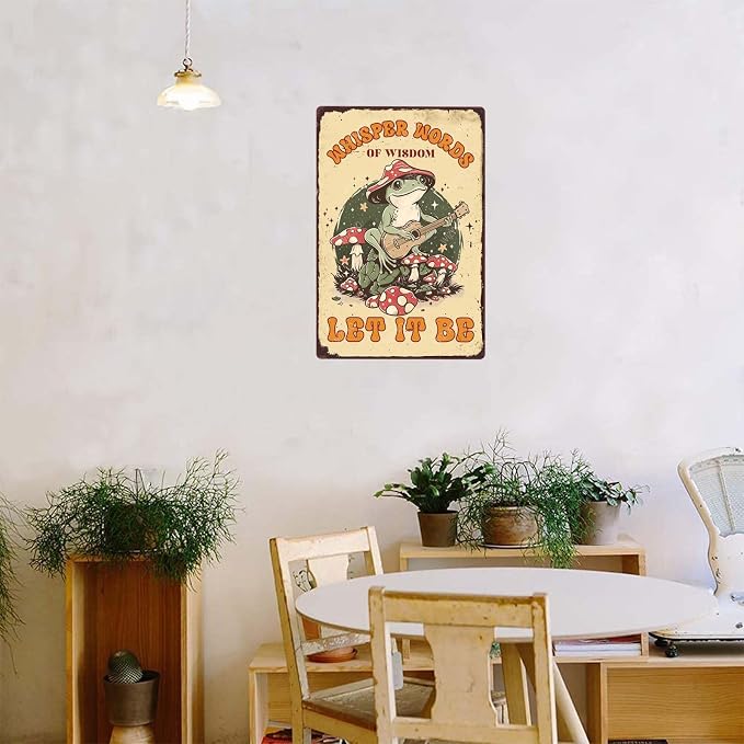 Funny Metal Signs Whisper Words Of Wisdom Let It Be Vintage Tin Sign Retro Wall Decor for Home Office Farmhouse Yard Garden Shop Cafe 8×12 Inches - Image 5