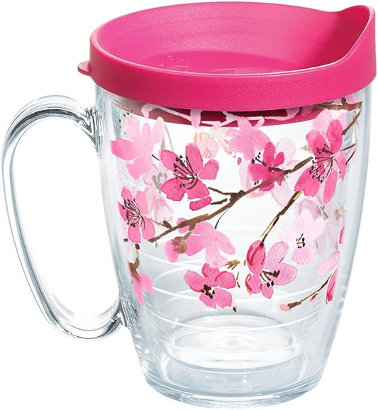 Tervis Japanese Cherry Blossom Party Supplies, Clear, 16 oz