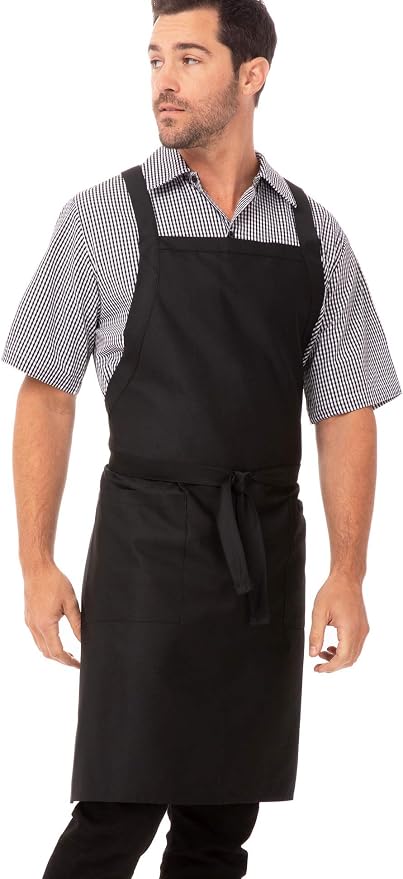 Chef Works Unisex Cross-Back Bib Apron by ChefWorks