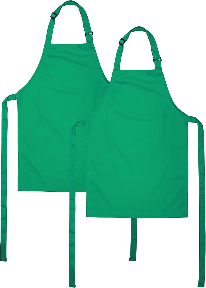 Kids Apron, Medium, 100% Cotton With An Adjustable Strap to fit All Ages by ONEOMI