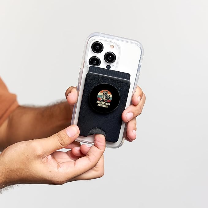 Retro Raccoon Coffee Lover Shirts AeroPress Addicts PopSockets PopWallet for MagSafe