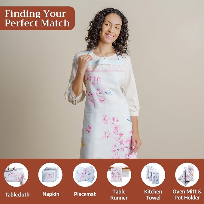 Maison d' Hermine 100% Cotton Apron for women with Pocket Kitchen Chef Apron for Men Cooking Mothers Day Gifts - Image 4