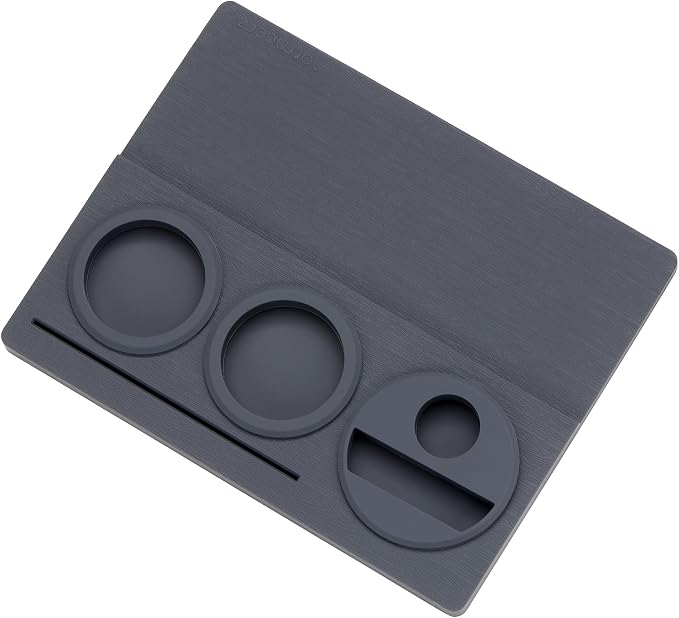 Normcore Espresso Tamping Station, Tamping Mat, Silicone Coffee Tamper Mat, Espresso Accessories Tool for Baristas, 9.5 Inch x 7.5 Inch, Dark Gray - Image 2