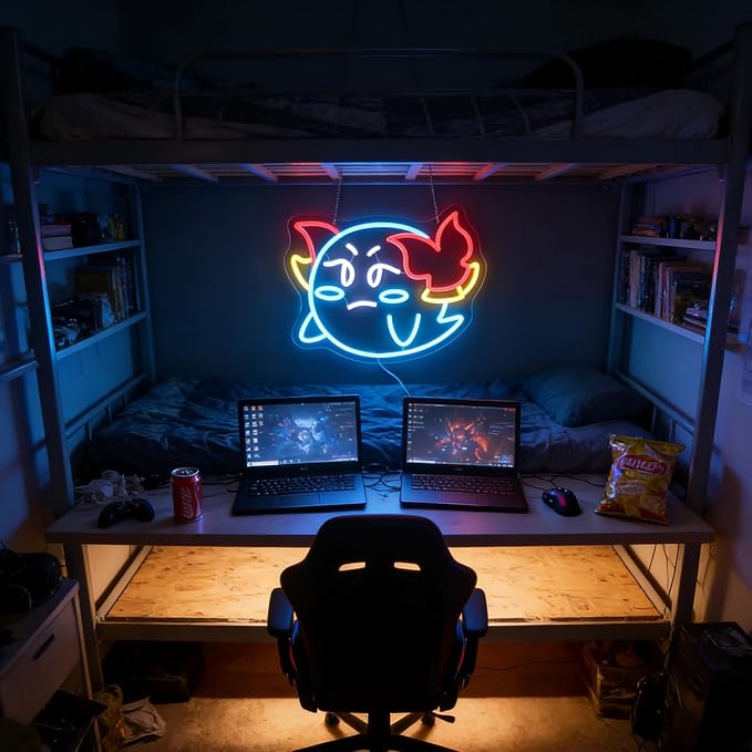 Gaming Neon Sign for Kids Bedroom Game Room, LED Anime Wall Art for Gaming Setup, Man Cave, Dorm or Bedroom Decor, Dimmable USB, Awesome Gift for Gamers Teens, Boys, Kids - Image 5