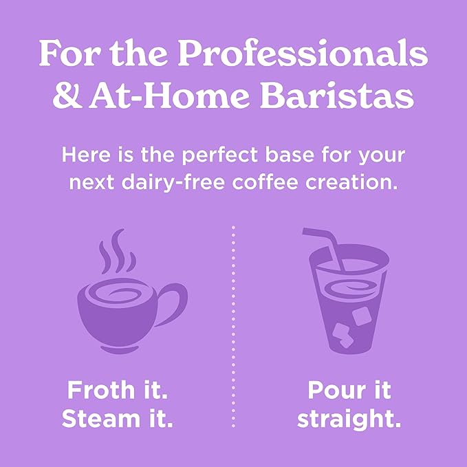 Califia Farms – Vanilla Oat Barista Blend Oat Milk,32 Oz,Shelf Stable,Dairy Free,Plant Based,Vegan,Gluten Free,Non GMO,Milk Frother,Creamer,Blue,(Pack of 12)