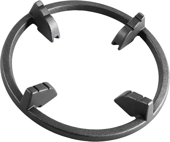 Cast Iron Wok Ring Support for Gas Stove – Non Slip, Fits Round Bottom Wok, Replacement Grate – Fits Samsung, GE, KitchenAid, LG, Whirlpool, Frigidaire, Kenmore Gas Stoves