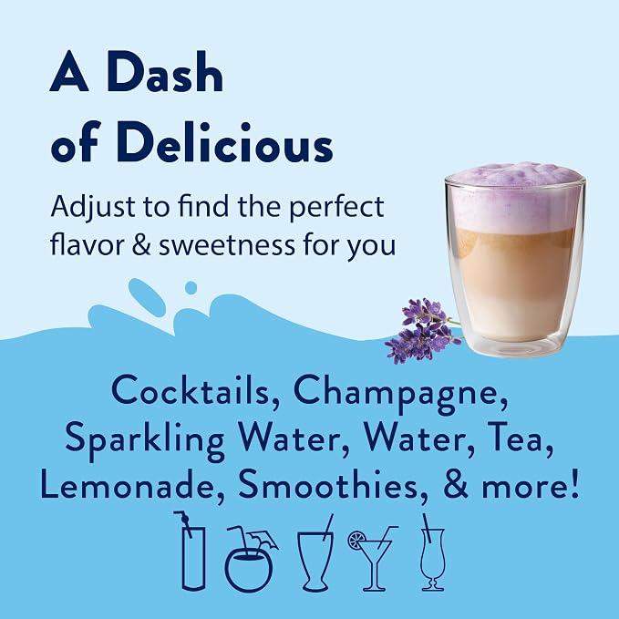 Jordan's Skinny Mixes Sugar Free Syrup, Lavender, Fruit Flavored Water Enhancer, Drink Mix for Iced Tea, Lemonade, Drinks, Low Calorie Water Flavoring, Dairy & Gluten Free Kosher, 25.4 Fl Oz - Image 6