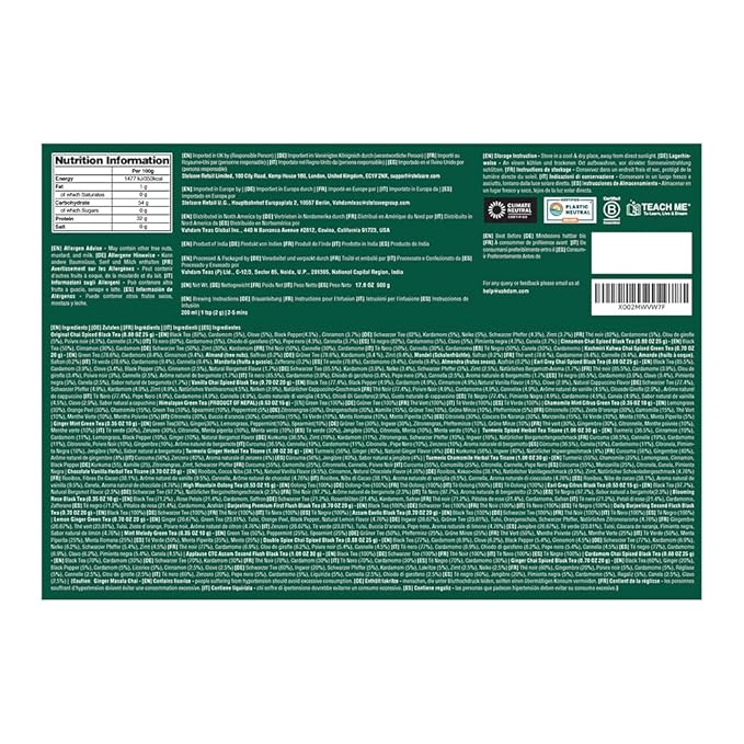 VAHDAM, Advent Calendar 2026 (500g/17.63oz) 24 Unique Loose Leaf Tea - Exclusive Holiday Tea Gift Sets | Christmas Advent Calendar 2026 for Adults | Advent Calendar 2026 Adult Women & Men