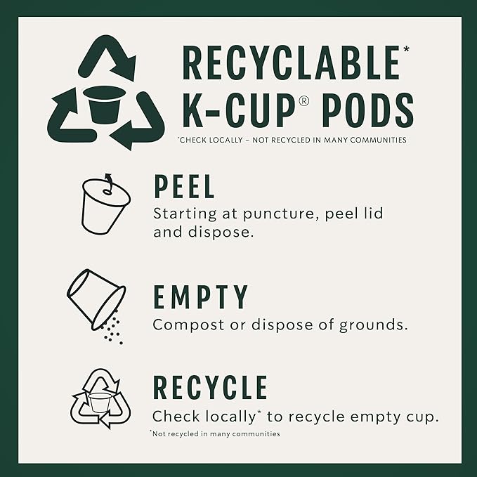 Starbucks K-Cup Coffee Pods, Medium Roast Coffee for Keurig Brewers, Holiday Blend, 100% Arabica, Limited Edition Holiday Coffee, 1 Box (10 Pods)