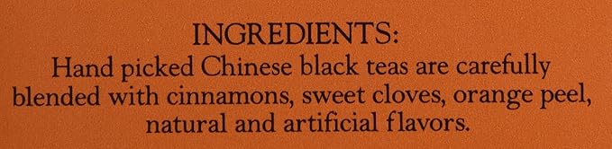 Harney & Sons Black Tea, 20 Sachets, Pack of 4 | Hot Cinnamon Sunset | Caffeinated | Orange and Cloves | Tin Packaging