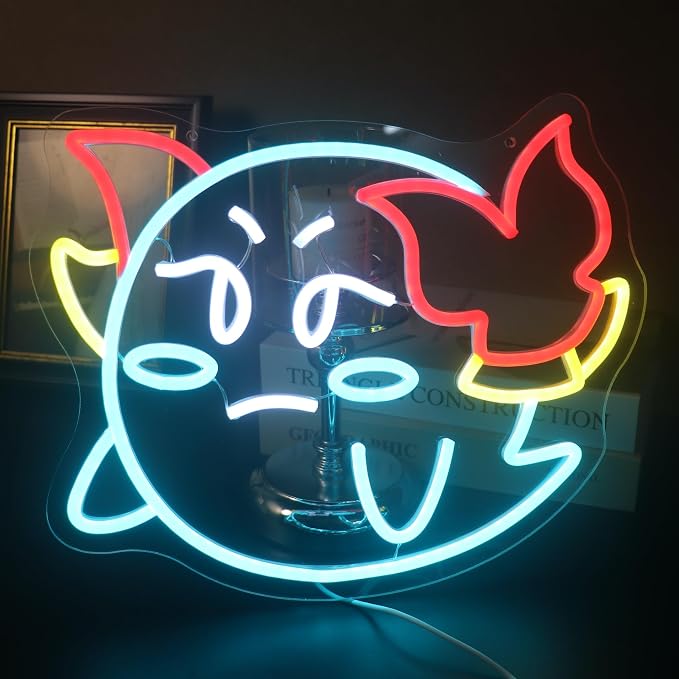 Gaming Neon Sign for Kids Bedroom Game Room, LED Anime Wall Art for Gaming Setup, Man Cave, Dorm or Bedroom Decor, Dimmable USB, Awesome Gift for Gamers Teens, Boys, Kids by Nordstylee