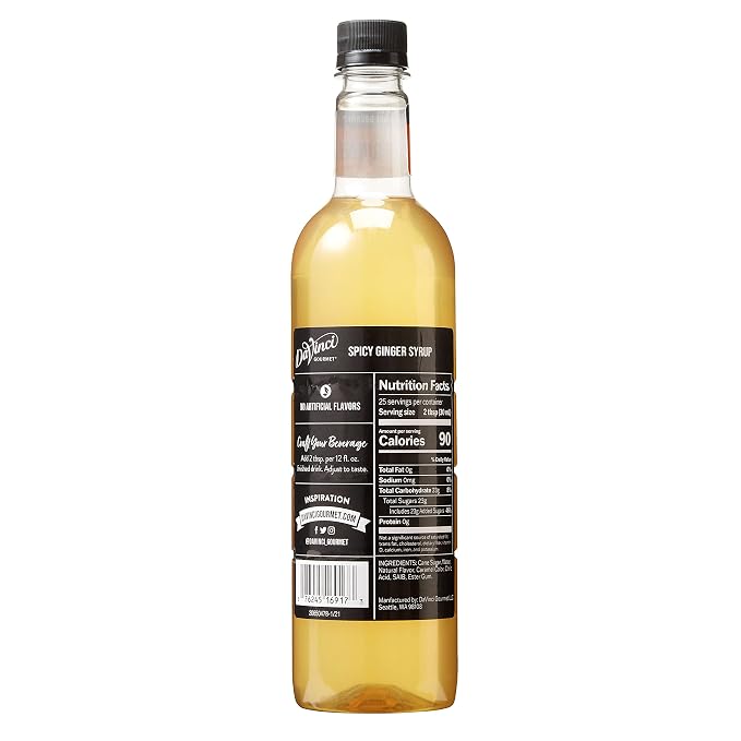 DaVinci Gourmet Spicy Ginger Syrup, 25.4 Fluid Ounces (Pack of 1) - Image 2