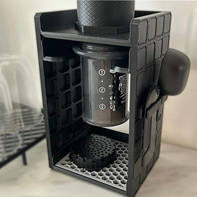 For Aeropress Go Organizer, Compact Organizer Stand , Accessories, Filters, Cups, Black