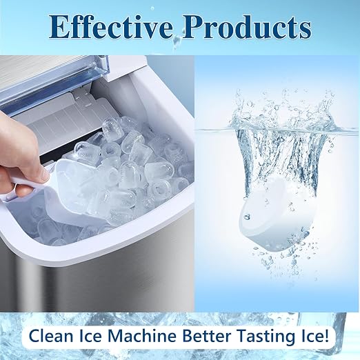 USKICH Ice Machine Cleaner Descaler Tablets-12 Pack Ice Maker Cleaner Compatible with Frigidaire, Opal, GE Profile, Kitchenaid, Nickel Safe Scale Remover for Countertop, Nugget Ice Makers - Image 7