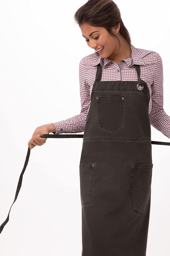 Chef Works Unisex Dorset Bib Apron - Image 5