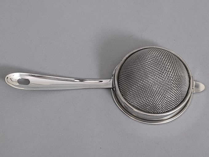 Stainless Steel Indian Tea Strainer Chai Chalni coffee Filter Coffee Strainer juice filter liquid strainer-set of 1