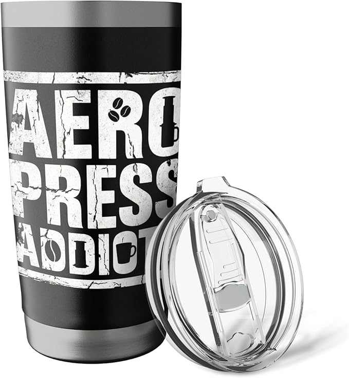 Bold AeroPress Coffee Addict Shirts AeroPress Addicts Stainless Steel Insulated Tumbler
