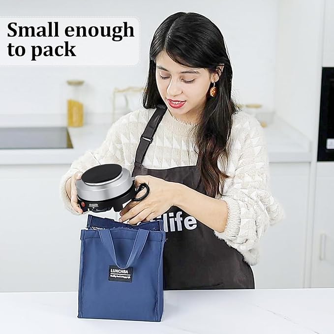 Artilife Mini Hot Plate 500W Small Hot Plate Electric Mini Moka Pot Hot Plate,Mini Hot Plate for Moka Pot,Single Burner Hot Plate Moka Pot Heater