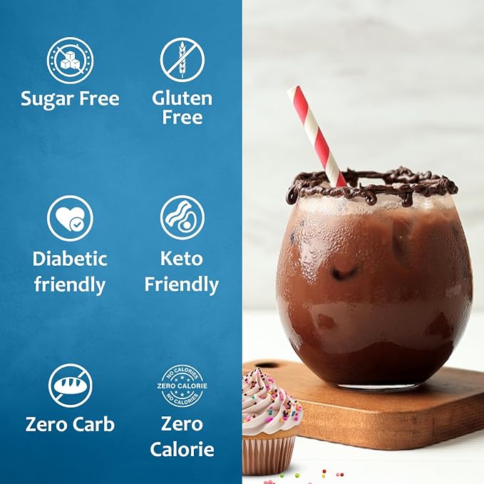 Syruvia Sugar Free Coffee Syrup, Cupcake Flavored Syrup for Drinks, Lattes, and Desserts – 25.4 fl oz, With Pump - Image 4