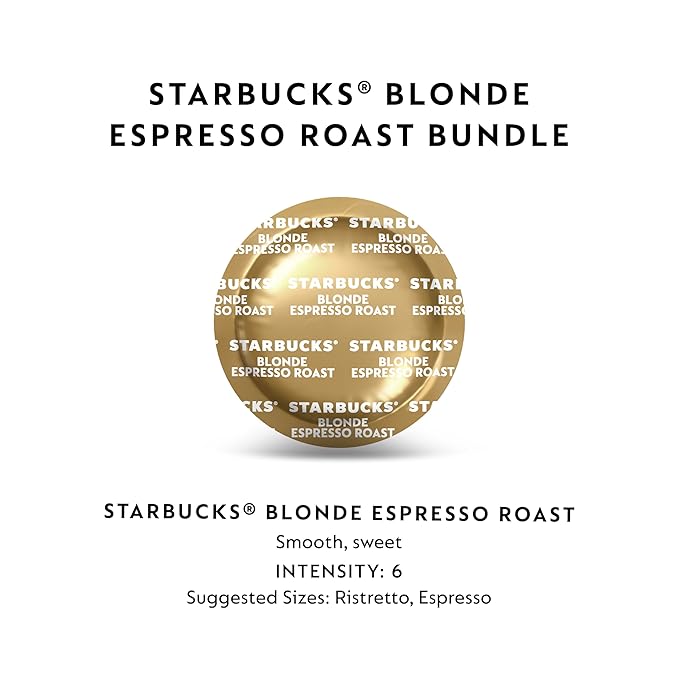Nespresso Professional Coffee Capsules, Starbucks® Blonde Espresso Roast Coffee Bundle, 150-Count Capsules