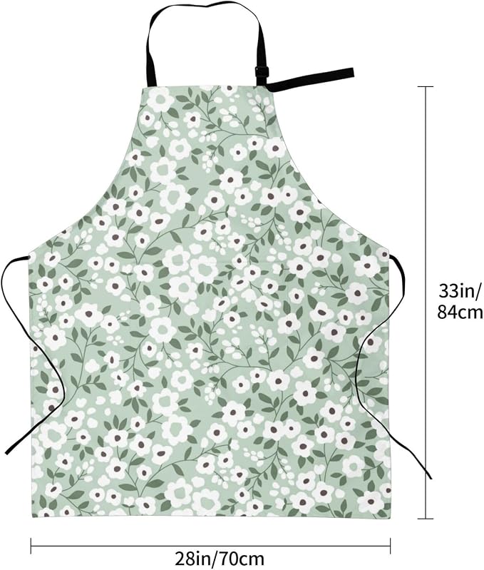 Perinsto Waterproof Apron With 2 Pockets Kitchen Chef Aprons Bibs For Cooking Baking Painting Gardening Grooming - Image 6