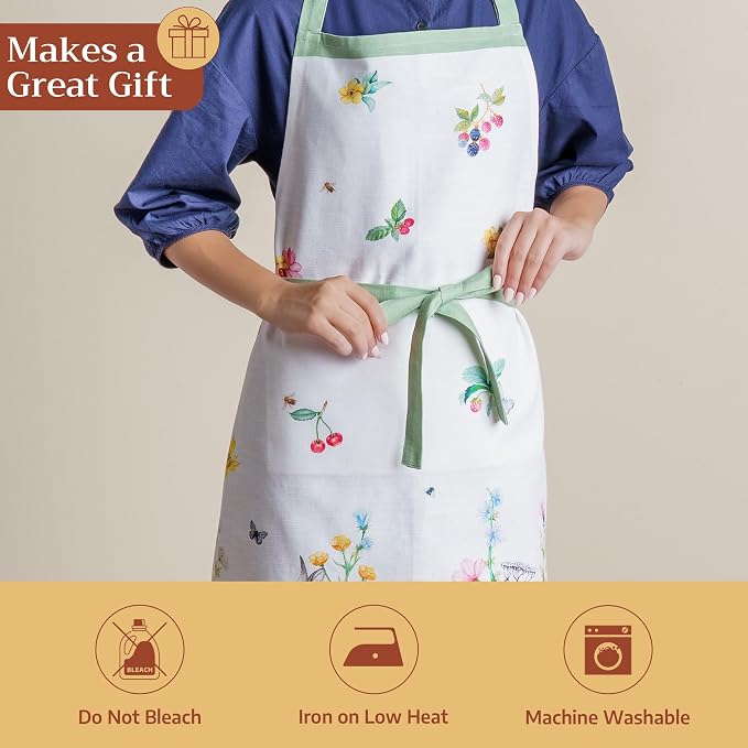 Maison d' Hermine 100% Cotton Apron for women with Pocket Kitchen Chef Apron for Men Cooking Mothers Day Gifts - Image 5