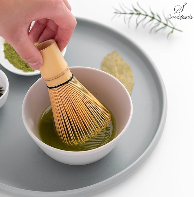 Bamboo Matcha Blender, Utensils Set With Whisk and Tea Accessories