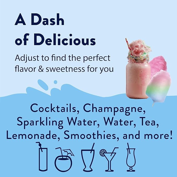 Jordan's Skinny Mixes Sugar Free Syrup, Cotton Candy Flavor, Fruit Flavored Water Enhancer, Drink Mix, Iced Tea, Lemonade, Drinks, Low Calorie Water Flavoring, Dairy & Gluten Free, Kosher, 25.4 Fl Oz, 2 Pack - Image 7