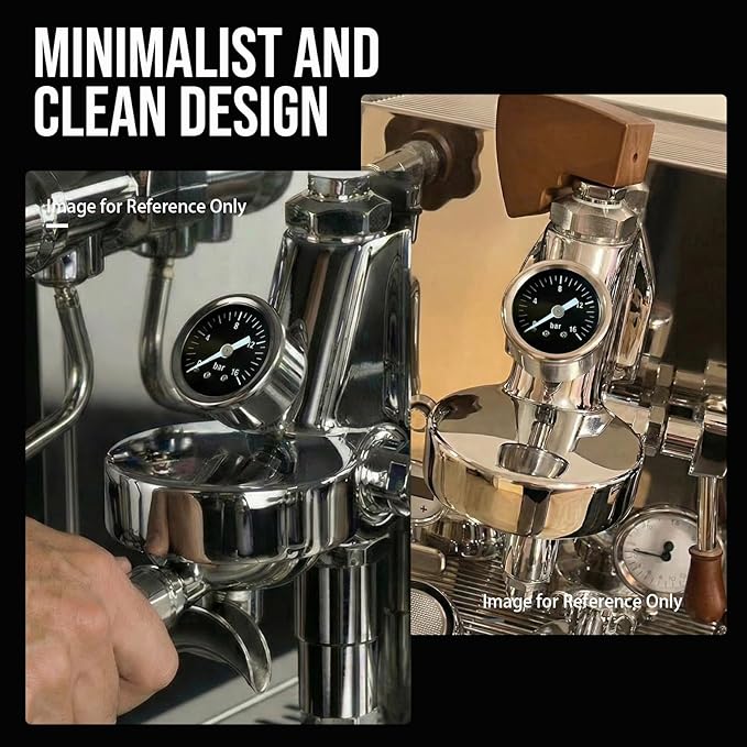 Upgrade E61 Group Head Pressure Pump Gauge Compatible with Faema, Rocket, ECM, Lelit,Expobar, and Similar E61 Espresso Machines – Brew Accessory