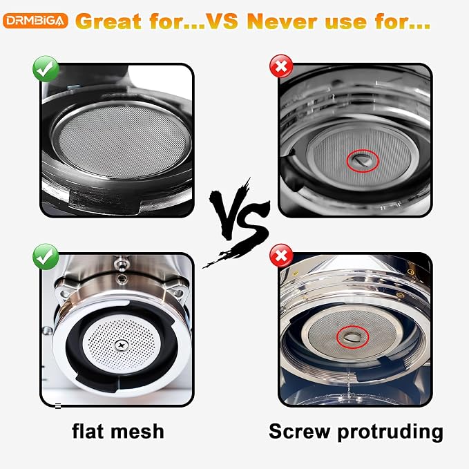 58.3mm Espresso Puck Screen 2 Pack – Professional Premium 3rd Gen Dual-Layer Flow Control Coffee Filter, Precision-Engineered Stainless Steel Portafilter Screen for Perfect 58mm Basket Fit - Image 3