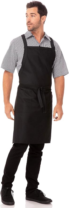 Chef Works Unisex Cross-Back Bib Apron - Image 4