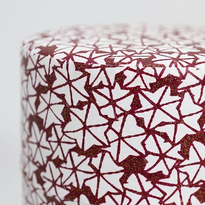Kyoto Floral Tin Tea Canister - 7 oz Traditional Japanese Yuzen Paper Design, Airtight Storage for Fresh Tea Leaves, Ideal for Tea Ceremony Accessories Collection (Purple)