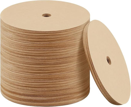 300 Count Percolator Coffee Filters, 3.75in Natural Unbleached Disposable Coffee Filter Disc Coffee Filters for Percolators Camping Coffee Pot Home Office Use