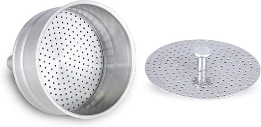 Easyworkz Stainless Steel Coffee Funnel Filter with Reducer, Espresso Maker Replacement,4 cup size