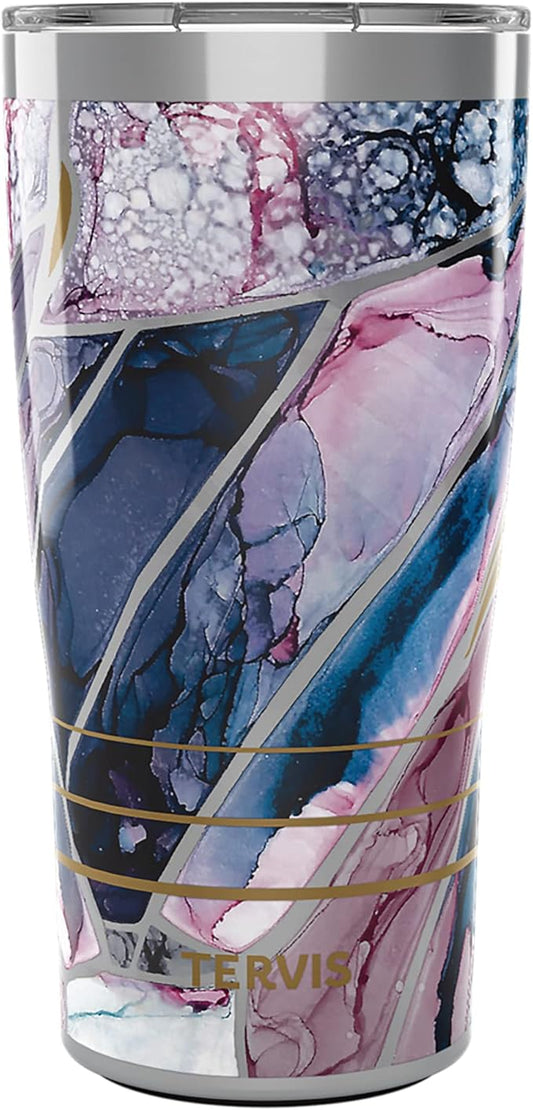 Tervis Traveler Inkreel Butterfly Wing Triple Walled Insulated Tumbler Travel Cup Keeps Drinks Cold & Hot, 20oz, Stainless Steel