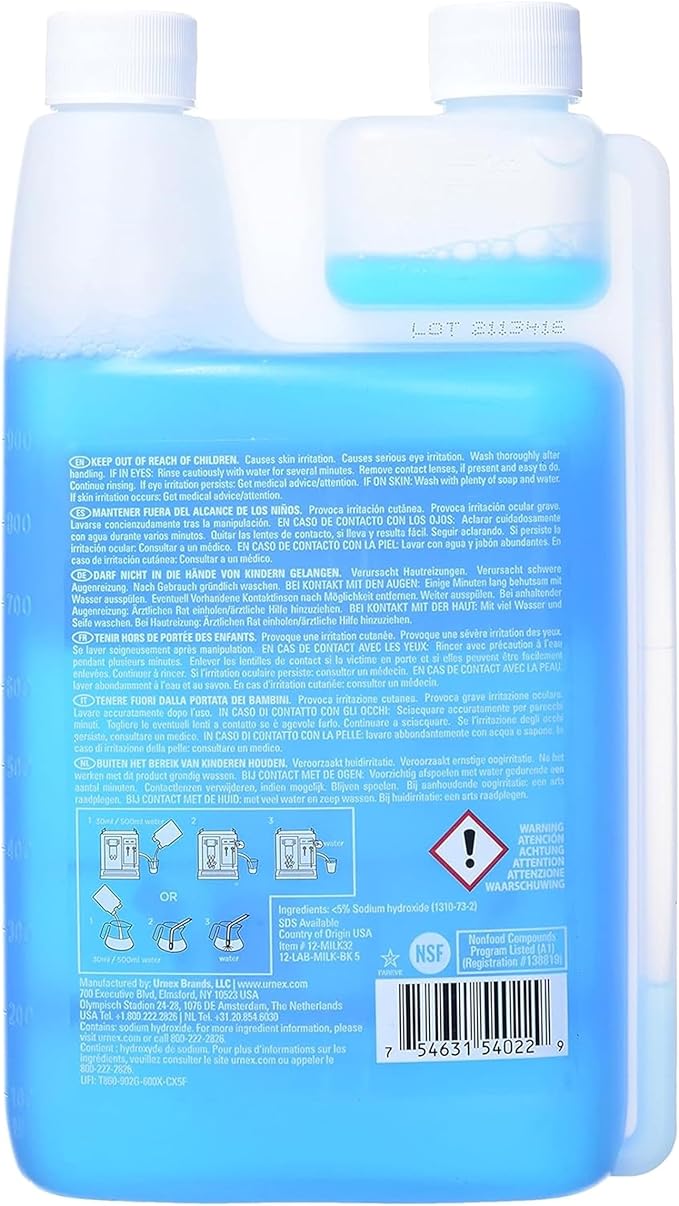 Urnex - Rinza Alkaline Formula Milk Frother Cleaner - 33.6 Ounce