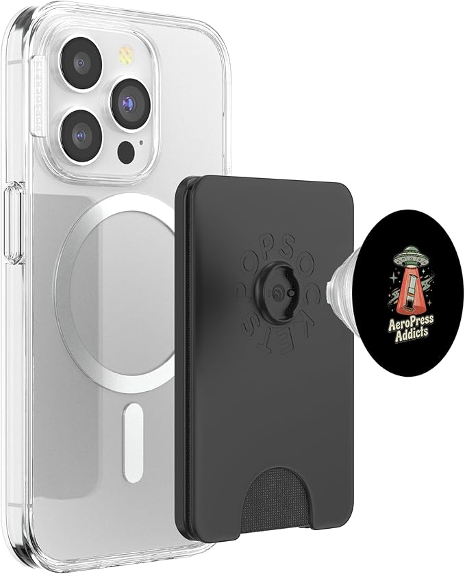 UFO AeroPress Funny Coffee Shirts Sci-Fi AeroPress Brewing PopSockets PopWallet for MagSafe