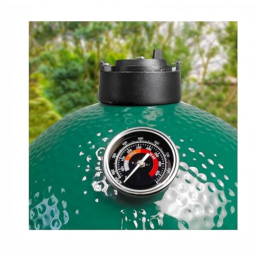 Thermometer Replacement for Big Green Egg, BGE Temperature Gauge for Big Green Egg,Grill Dome, Char-Griller Kamado, Stainless Steel 150-900°F with No-Fog Glass Lens (2" for BGE)