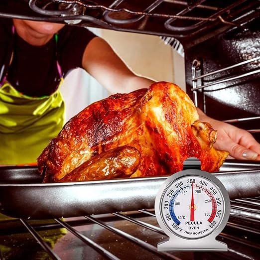 Oven Thermometer 50-300°C/100-600°F, Oven Grill Fry Chef Smoker Thermometer Instant Read Stainless Steel Thermometer Kitchen Cooking Thermometer (3Pack)