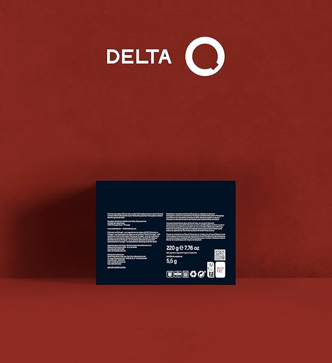 Delta Q Espresso Pods for Delta Q machines, Qalidus - Intensity 10, Notes of Caramel, XL Pack - 40 Capsules