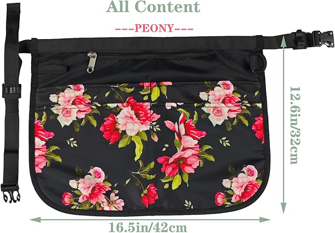 Waterproof Server Apron for Women with 5 Pockets,Quickly Put on and Take off Waitress Aprons,Work Apron for Bartender Barista
