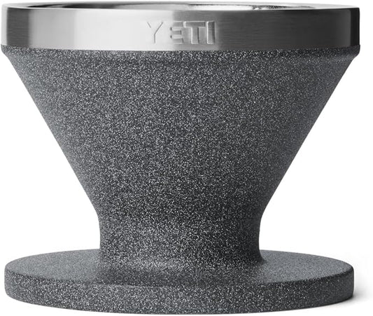 YETI Pour Over Coffee Maker Accessory Ramblers, Designed for Perfect Coffee Extraction Anywhere, Stainless Steel, fits any V60 Filter, Black Stone